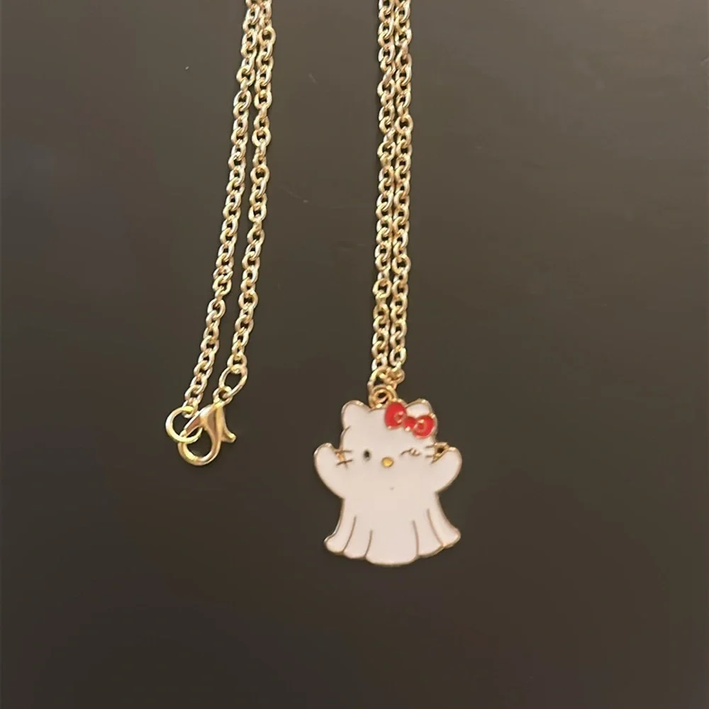 Hello Kitty Ghost Pendant Necklace